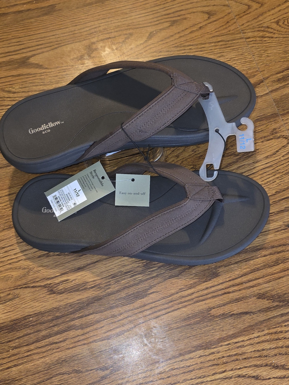 Goodfellow & Co Brown Men's Comfort Flip-Flops